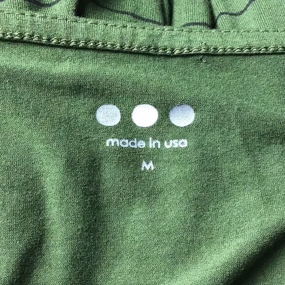 Three Dots Side Slit Kelley Green Striped Maxi Dress Size Medium - Picture 5 of 7